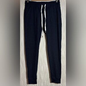 ZYIA Dark Blue Joggers with White Drawstring